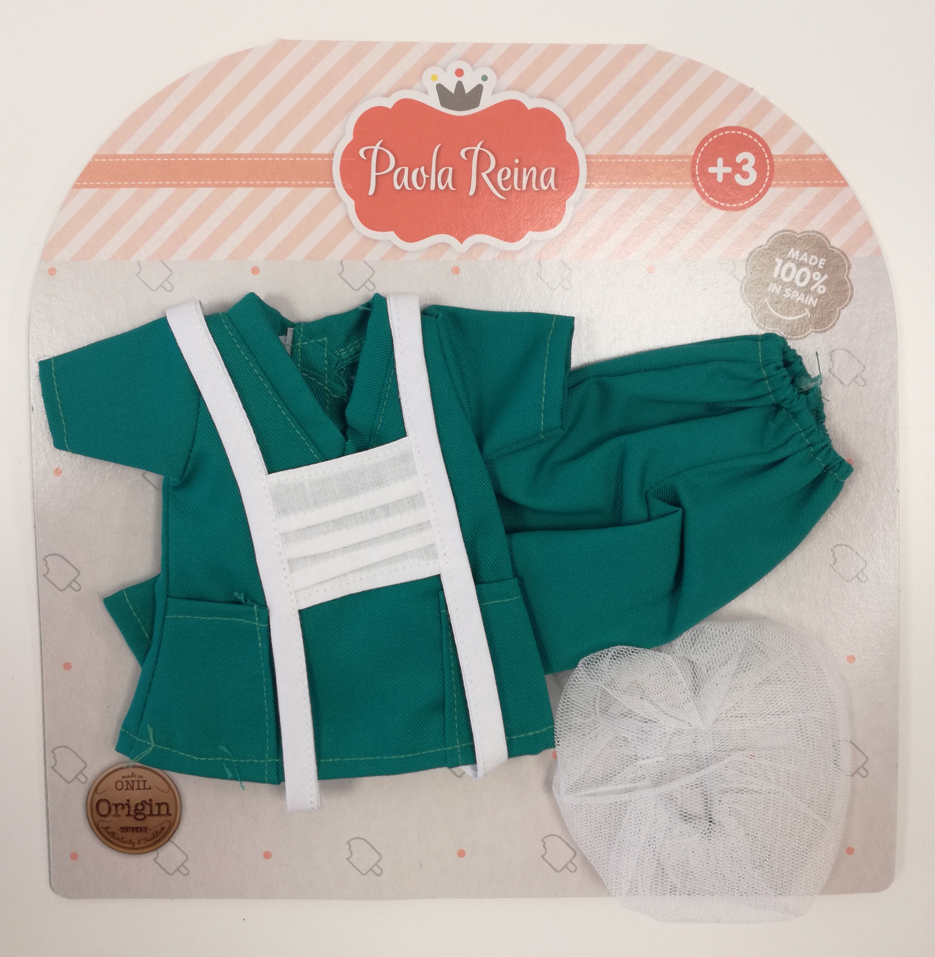 Paola Reina Одежда для куклы Карла медсестра, 32 см, арт. 54617