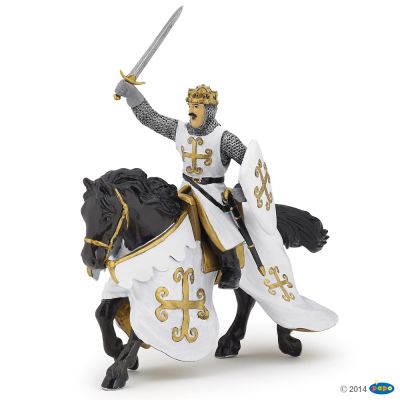 Papo Конь рыцаря с мечом в кольчуге, арт. 39770-фото-0