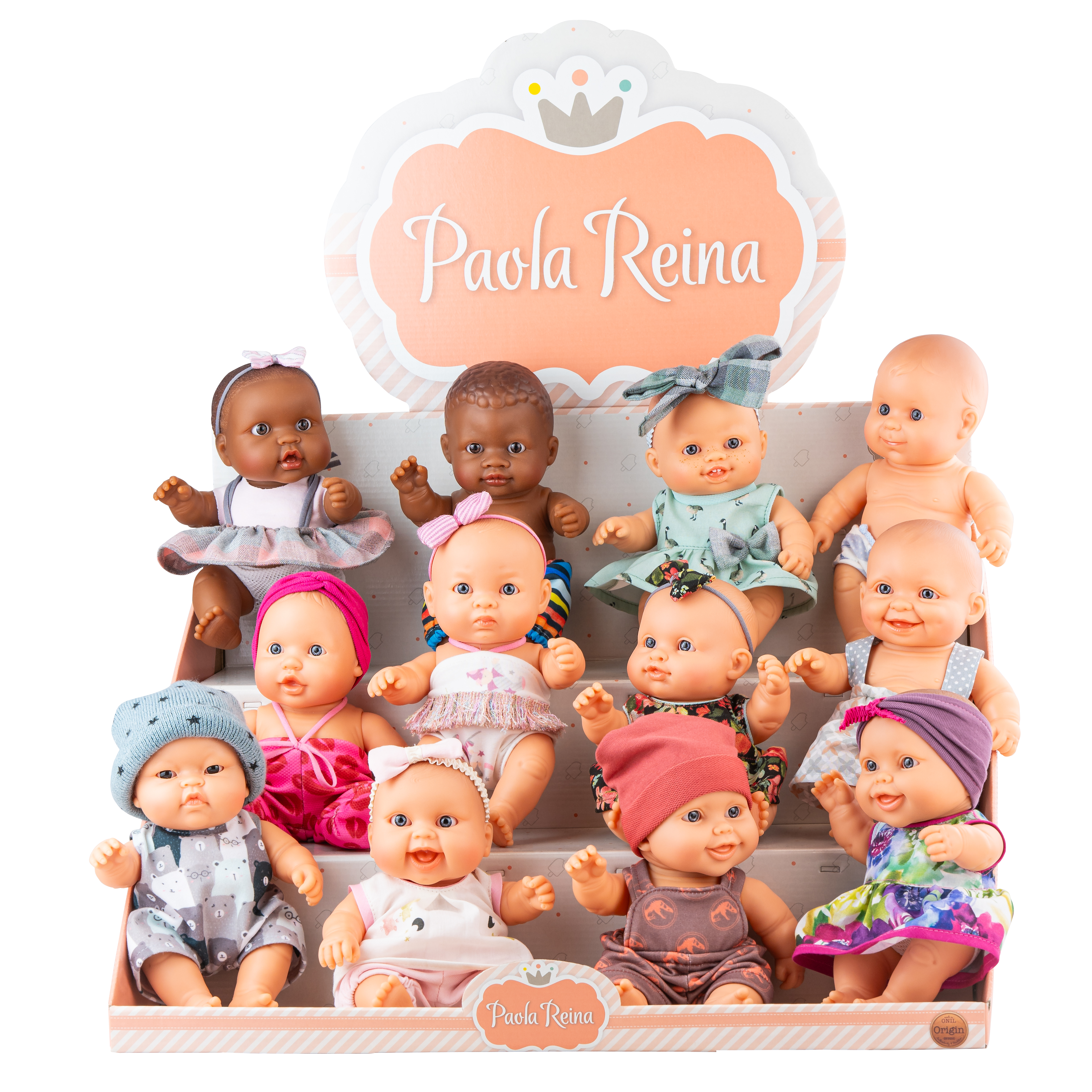 Paola Reina Куклы-пупсы, 22 см, 12 шт. в дисплее, арт. 12024