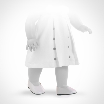 Paola Reina Туфли белые, для кукол 42 см, арт. 64203