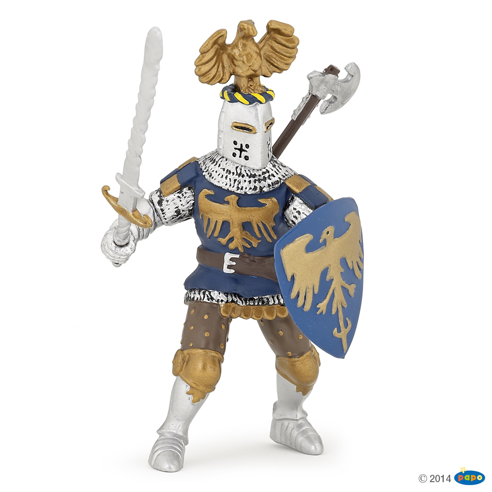 Papo Рыцарь с украшением на шлеме, синий, арт. 39362