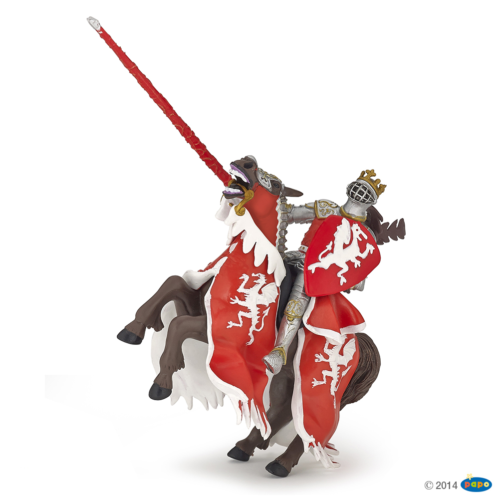 Papo Конь короля драконов, красный, арт. 39388