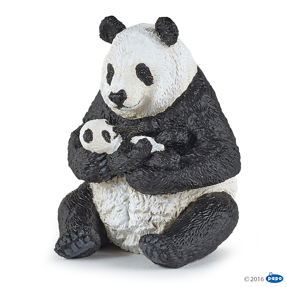 Papo Сидящая панда с детенышем, арт. 50196