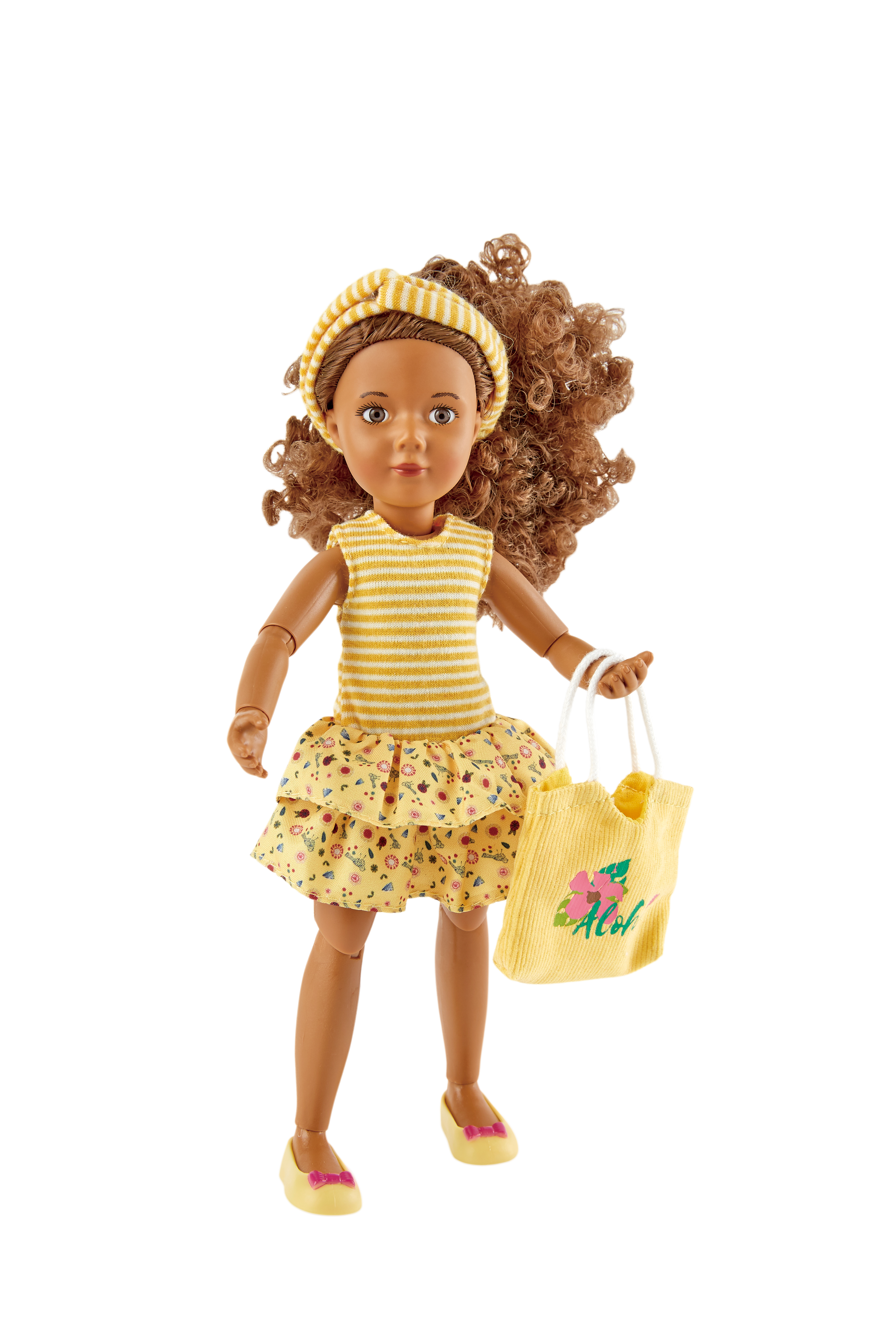 Кукла Джой Kruselings в летнем желтом наряде, 23 см, арт. 0126873