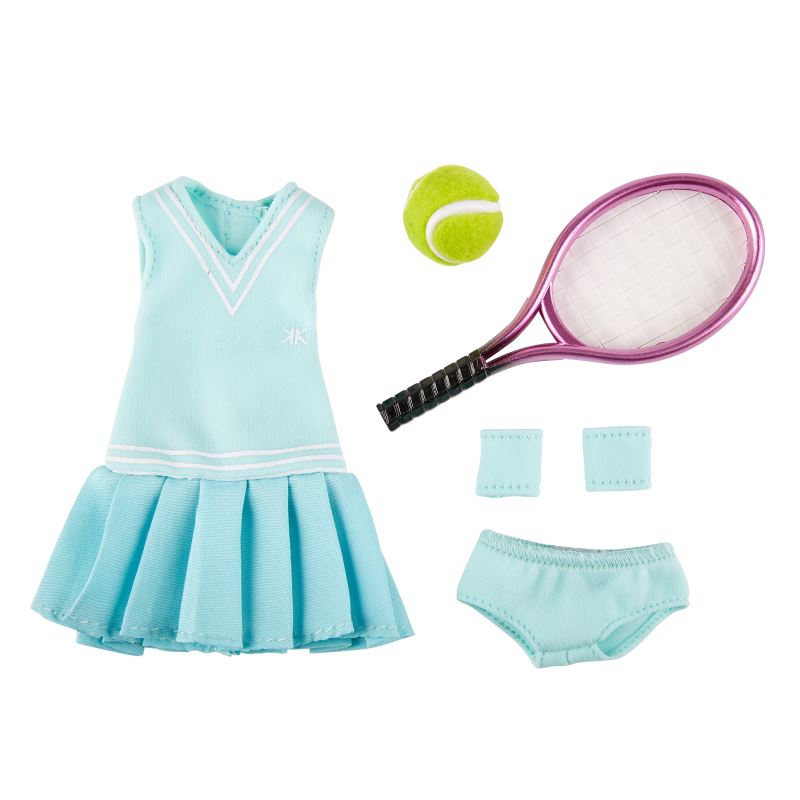 Одежда для тенниса с аксессуарами для куклы Луна Kruselings, 23 см, арт. 0126866