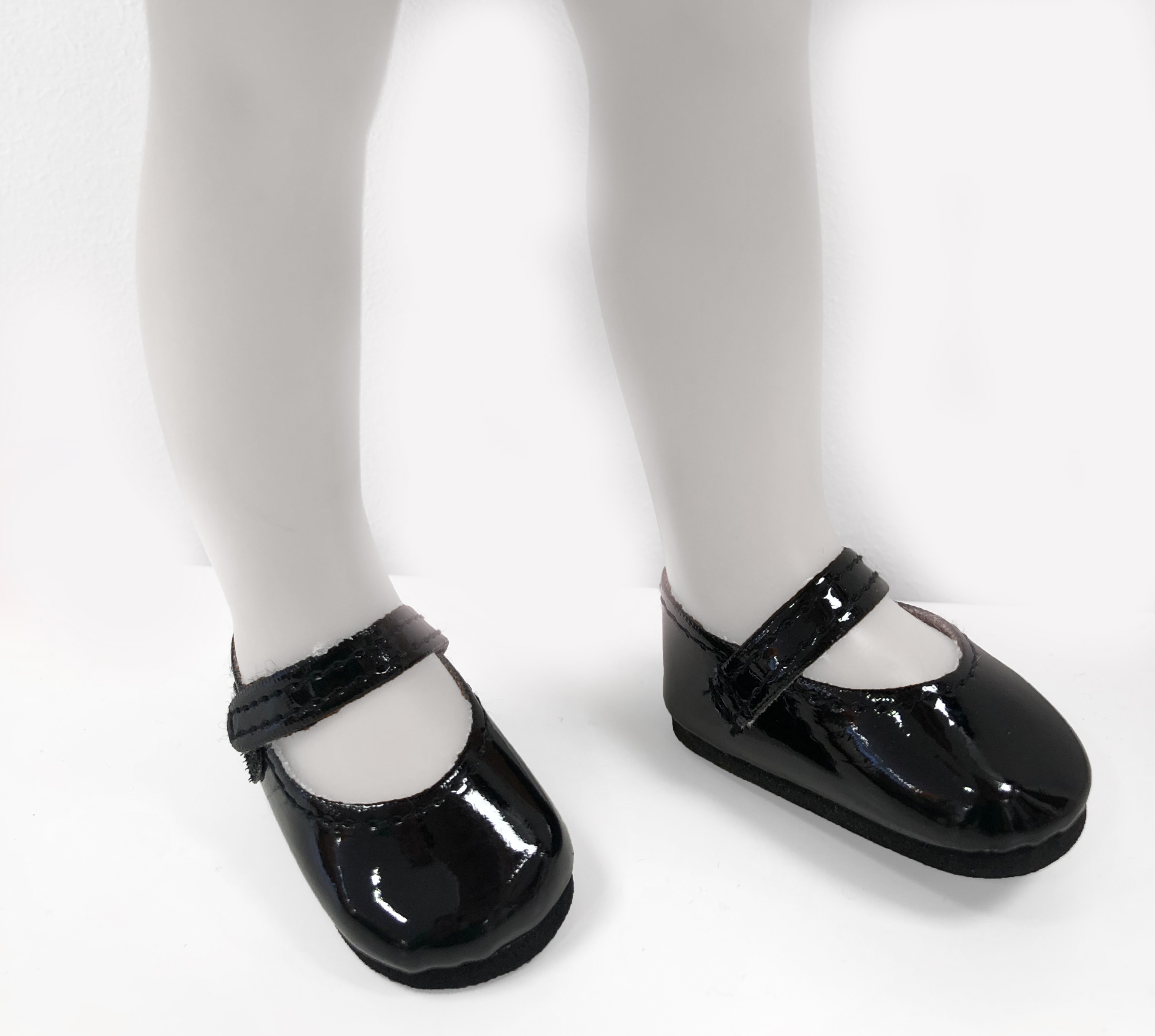 Paola Reina Туфли черные, лаковые для кукол 32 см, арт. 63227
