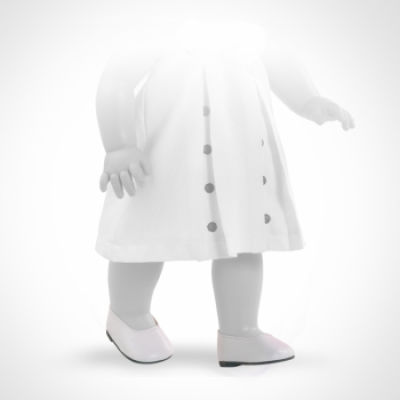 Paola Reina Туфли белые, для кукол 42 см, арт. 64203