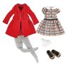 0126890 Одежда и обувь для куклы Хлоя Kruselings в красном пальто, 23 см-миниатюра-0