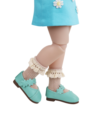 Ruby Red Набор обуви для кукол 37 см (туфли голубые и зеленые, 2 пары носков), арт. FMB-2213-1-фото-1