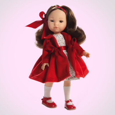 Berjuan  Кукла в красном пальто,арт. 0842