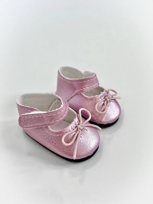Paola Reina Туфли розовые с застежкой-липучкой, для кукол 32 см, арт. 63220