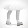 Paola Reina Туфли белые с голубым цветком, для кукол 32 см, арт. 63203-миниатюра-0