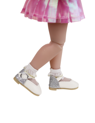 Ruby Red Набор обуви для кукол 37 см (туфли белые и розовые, 2 пары носков), арт. FMB-2211-фото-3