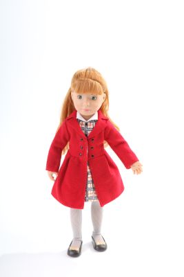 Кукла Хлоя Kruselings в красном пальто, 23 см, арт. 0126876