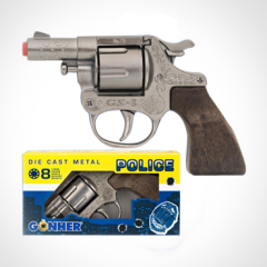 Gonher Револьвер Police 8 пистонов (металл), арт. 73/0