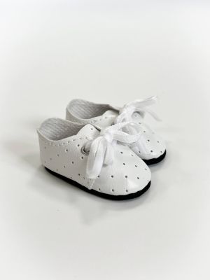 Paola Reina Полуботинки белые со шнурками, для кукол 32 см, арт. 63221