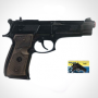 Gonher Полицейский пистолет на 8 пистонов (черный), арт. 39/6-миниатюра-0